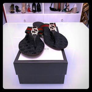 Gucci Thong Web Sandal